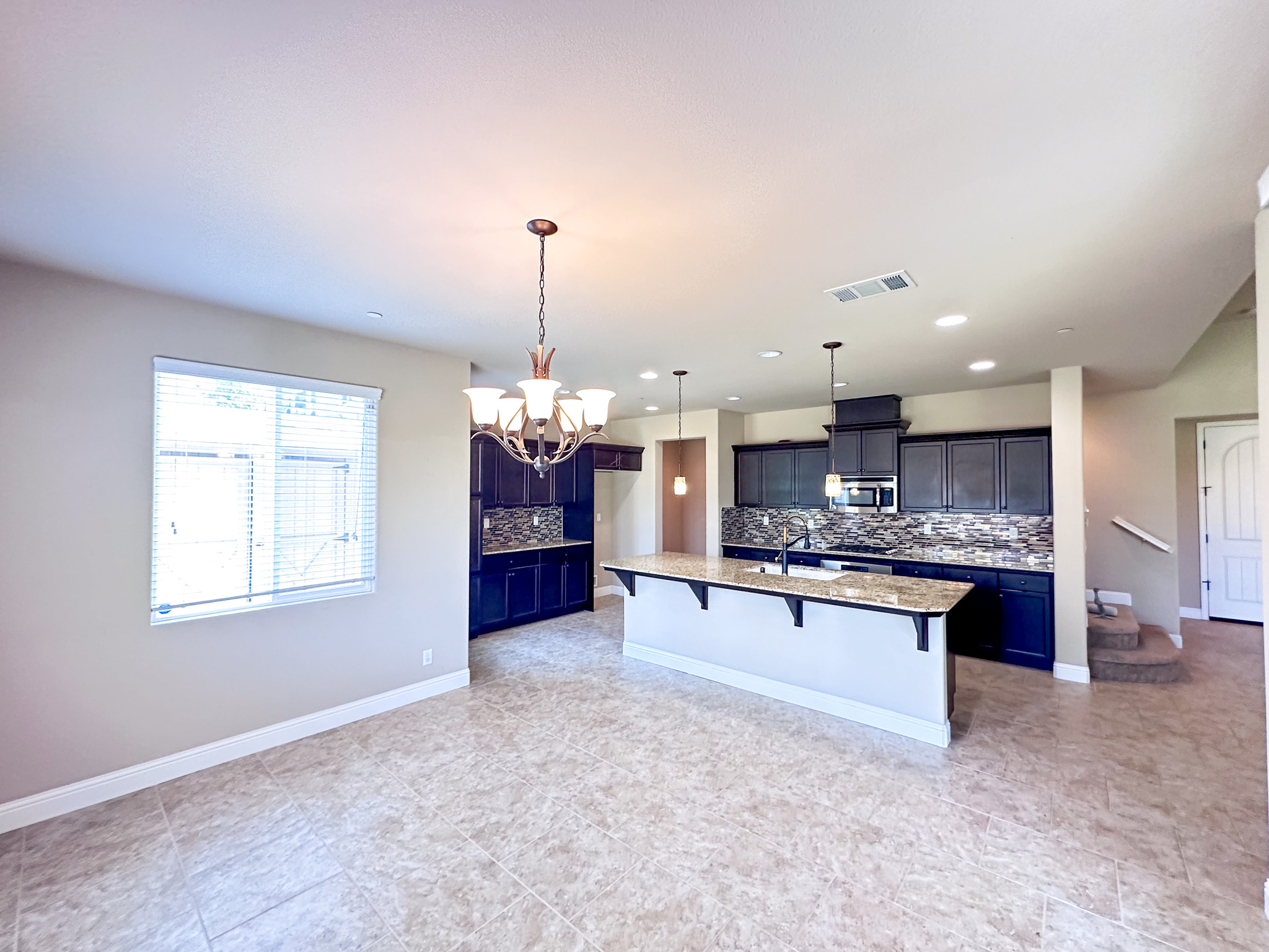 Newer kitchen and dining room